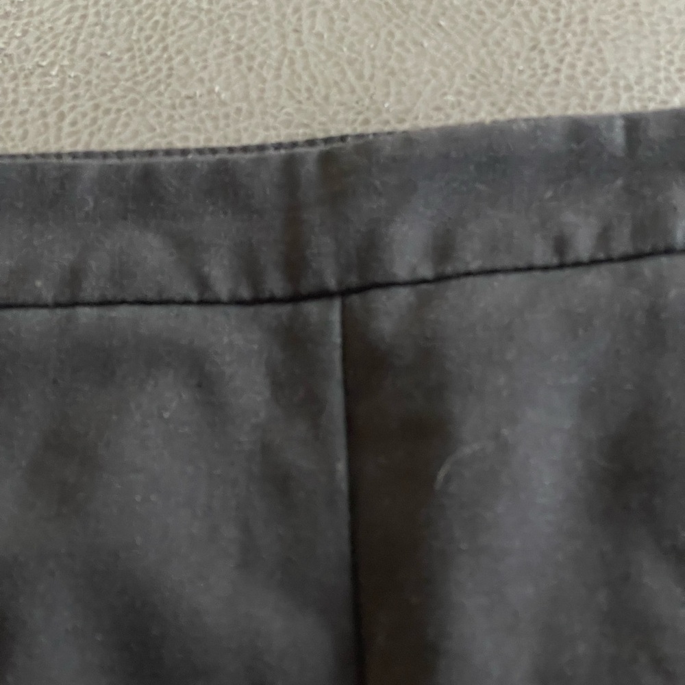 Dress Barn black pants flat front trousers size 12 rayon spandex pockets pull on - Picture 7 of 13